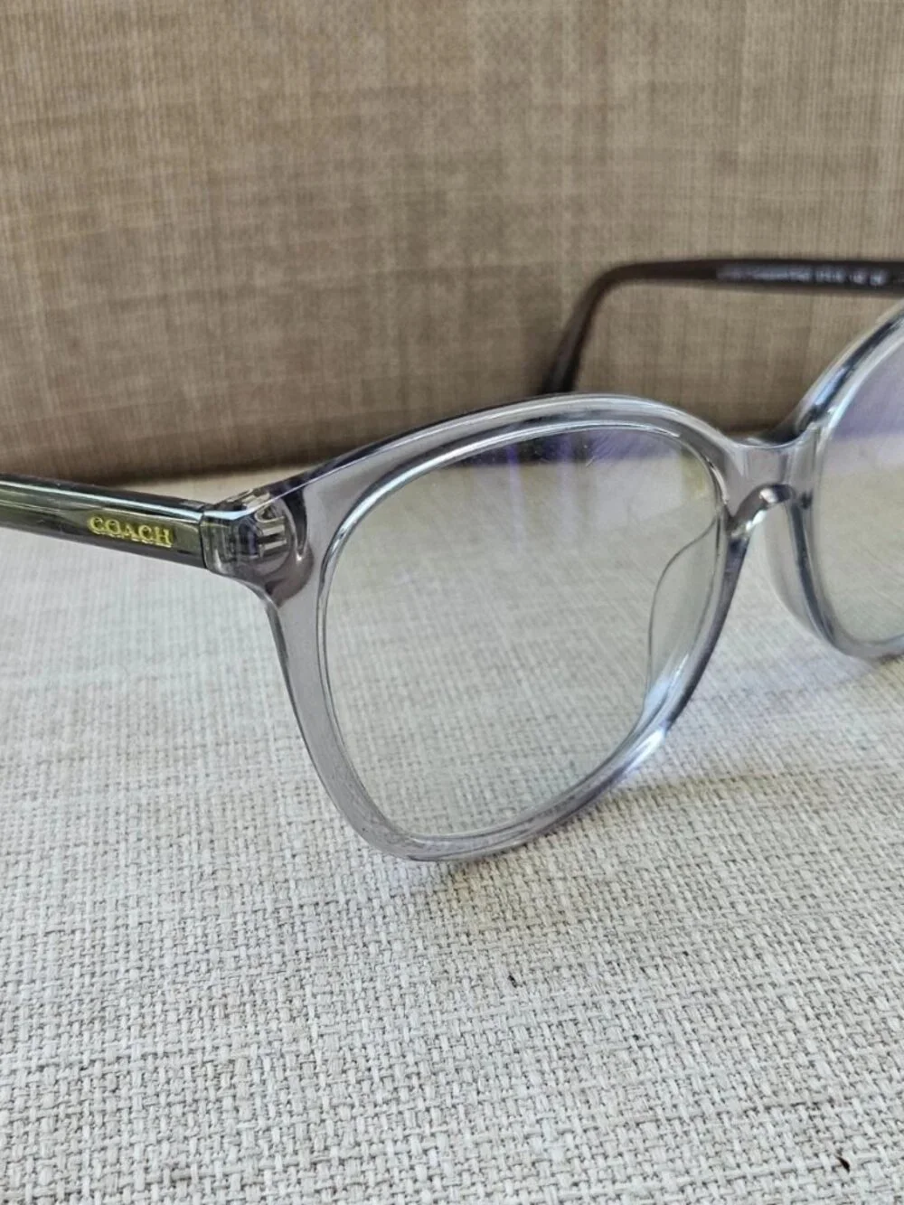 Coach Eyeglasses Frame Transparent Gray Eyewear HC8271 L1101 Glasses Frame only